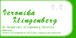 veronika klingenberg business card